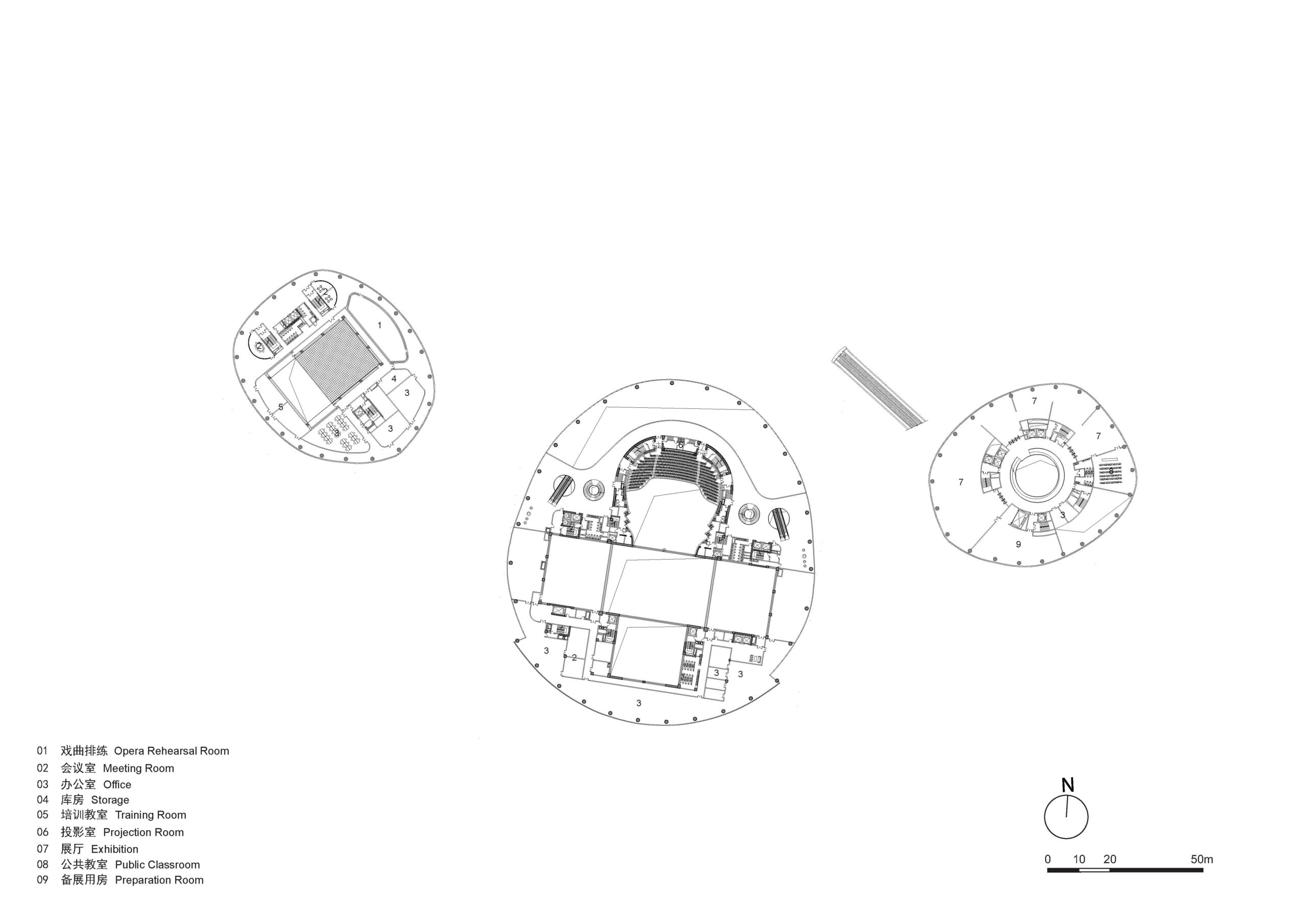〈湛江文化センター（Zhanjiang Cultural Center）〉HPP Architekten