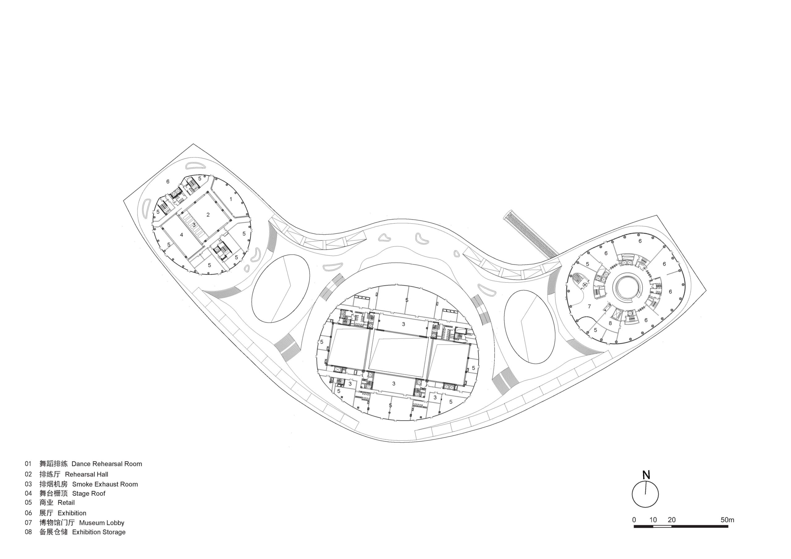 〈湛江文化センター（Zhanjiang Cultural Center）〉HPP Architekten