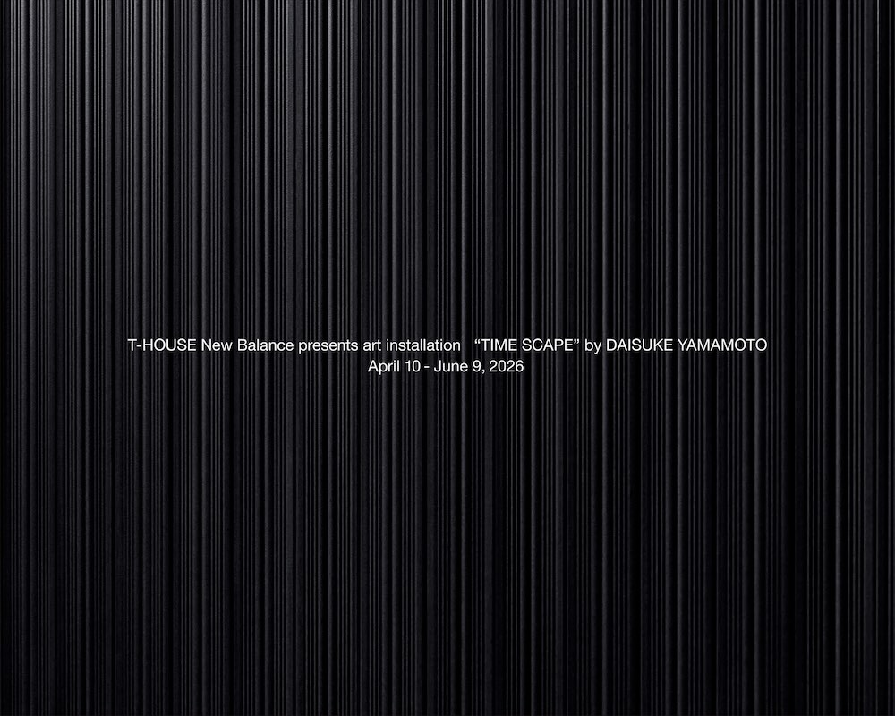 T-HOUSE New Balance art installation “TIME SCAPE” by DAISUKE YAMAMOTO