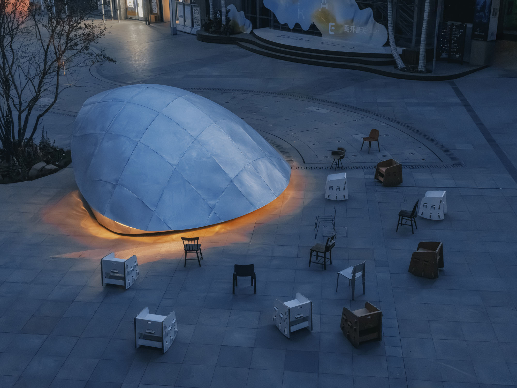 〈シェル・ブック・パビリオン（Shell Book Pavilion）〉LUOスタジオ（LUO studio）