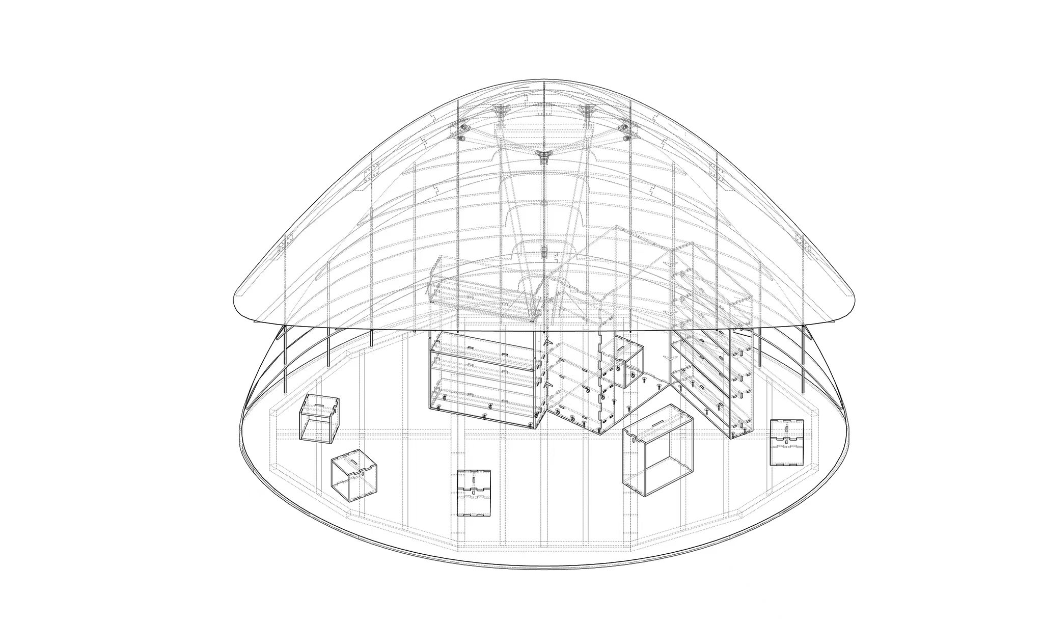 〈シェル・ブック・パビリオン（Shell Book Pavilion）〉LUOスタジオ（LUO studio）