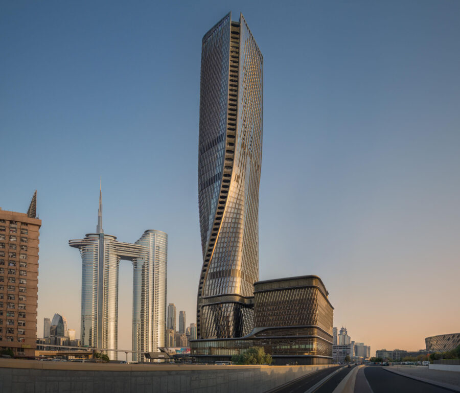 ドバイに竣工した、セラミックが纏う超高層タワー〈ワスルタワー〉設計：UNS、UAE