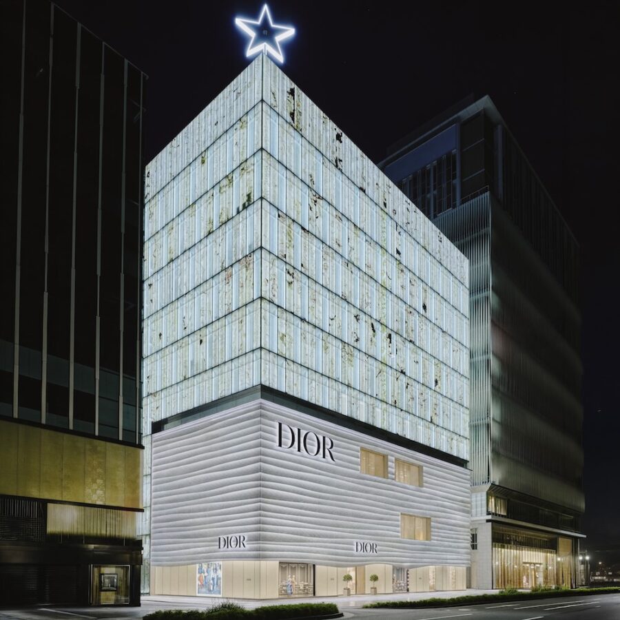 藤本壮介がファサードをデザインした〈ハウス オブ ディオール 心斎橋〉がオープン