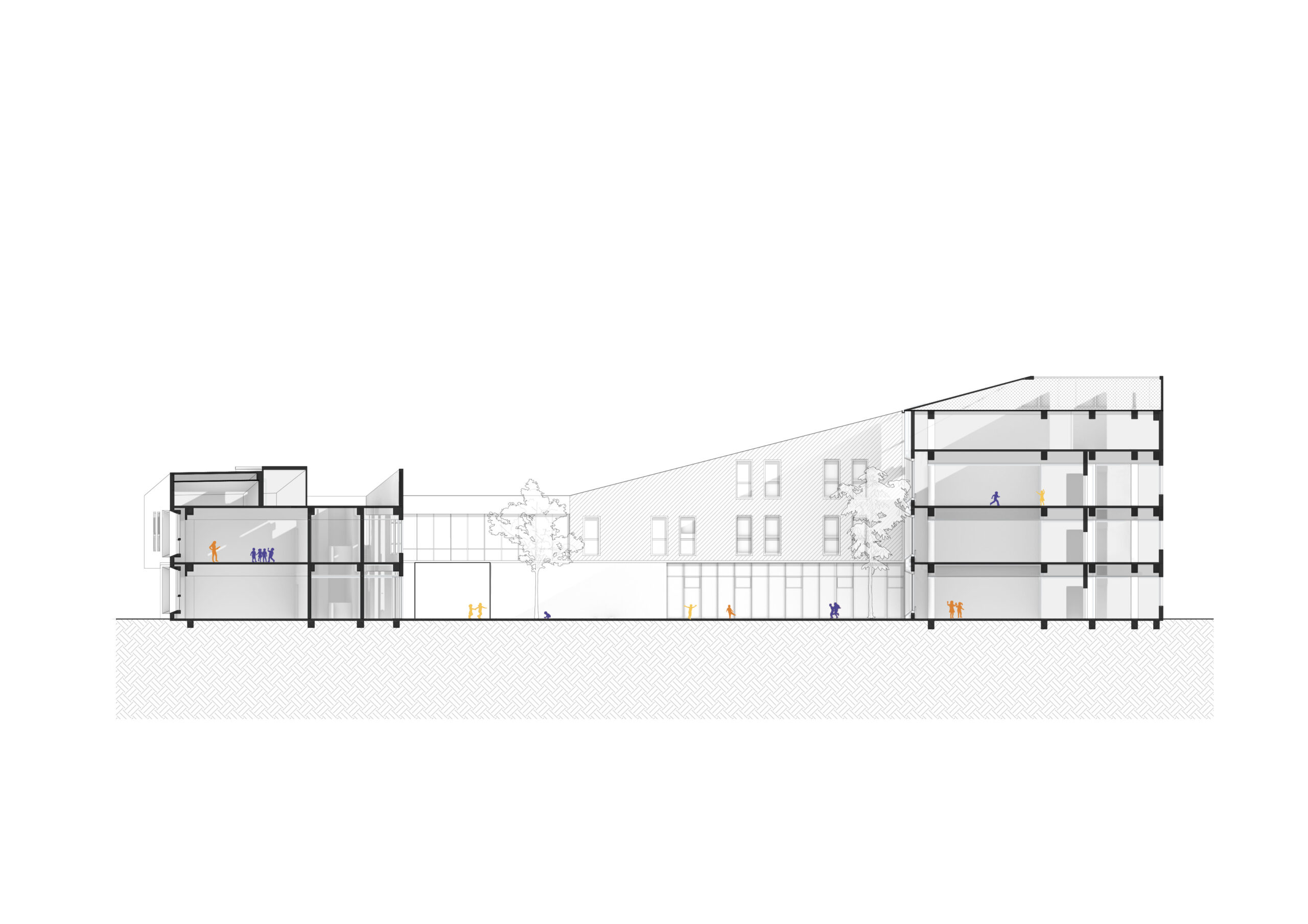 〈ブロック幼稚園(Block Kindergarten)〉SoBA(Soft Build Architects)