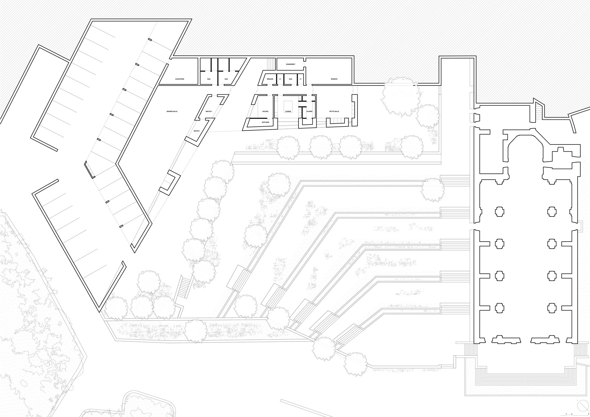 〈Spaziu Davia Franceschini〉は、A FABRiCA architettura(リードアーキテクト)とCGZ architectes
