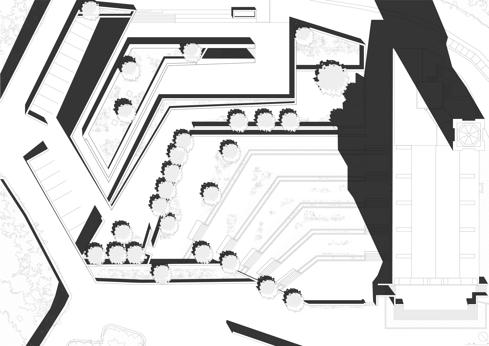〈Spaziu Davia Franceschini〉は、A FABRiCA architettura(リードアーキテクト)とCGZ architectes