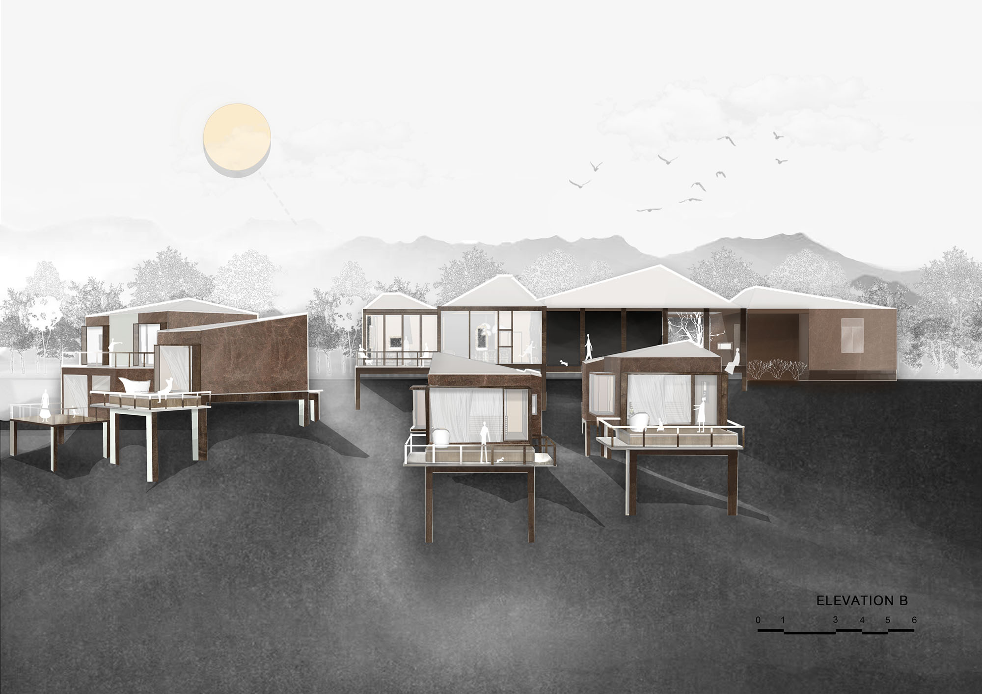 〈ウッド・キャビン（The Wood Cabin）〉S.O.S アーキテクツ（S.O.S Architects）