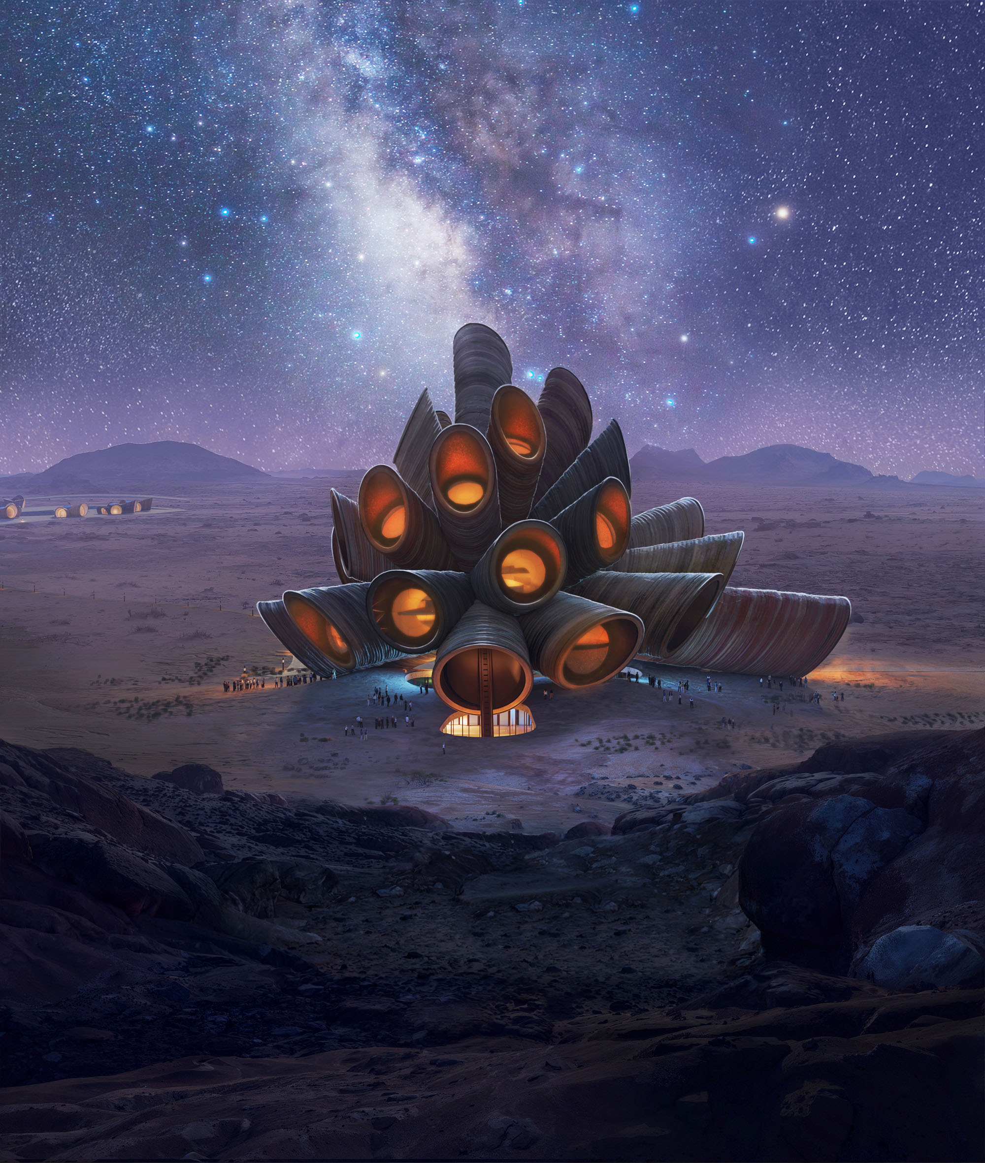 〈アルウラ・マナラ（AlUla Manara）〉ヘザーウィック・スタジオ（Heatherwick Studio）