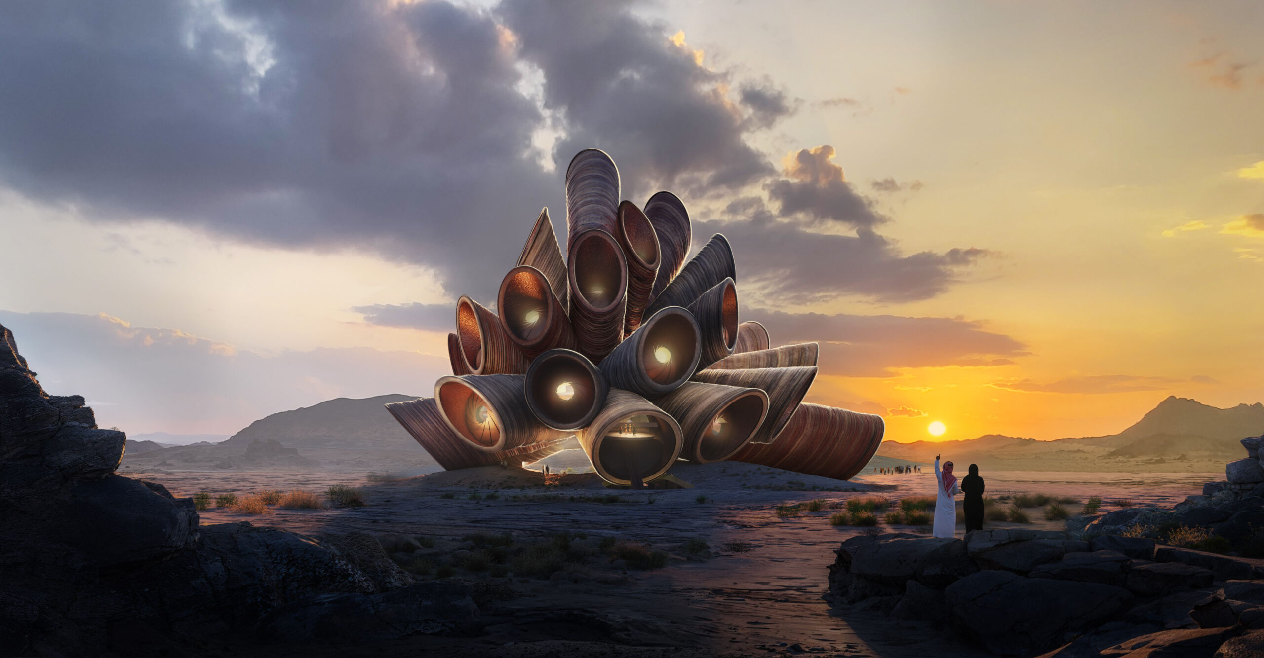 〈アルウラ・マナラ（AlUla Manara）〉ヘザーウィック・スタジオ（Heatherwick Studio）