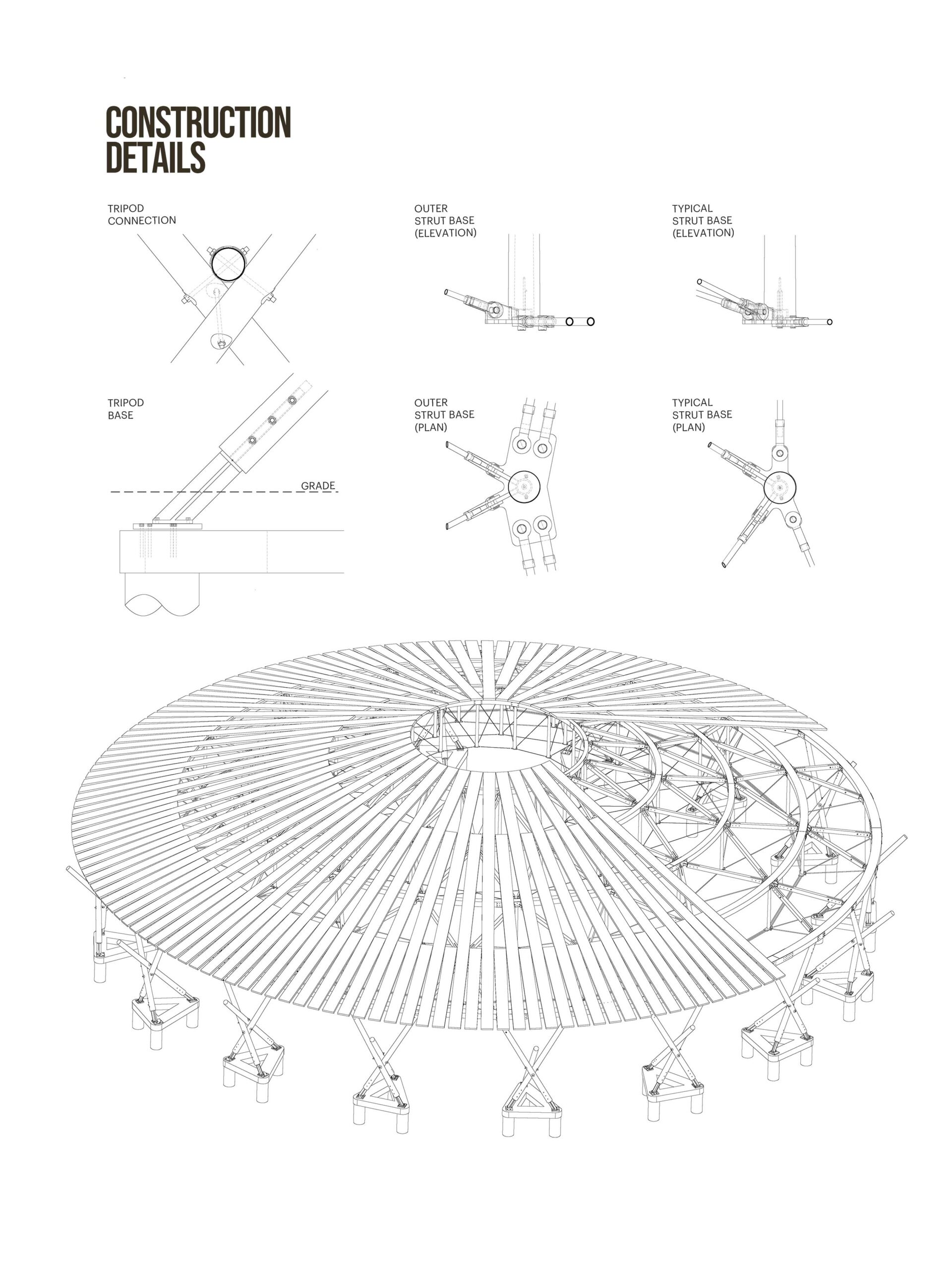 〈マスコペトゥング・パウワウ・アーバー（Muscowpetung Powwow Arbour）〉リチャード・クローカー（Richard Kroeker）オックスボウ・アーキテクチャー（Oxbow Architecture）