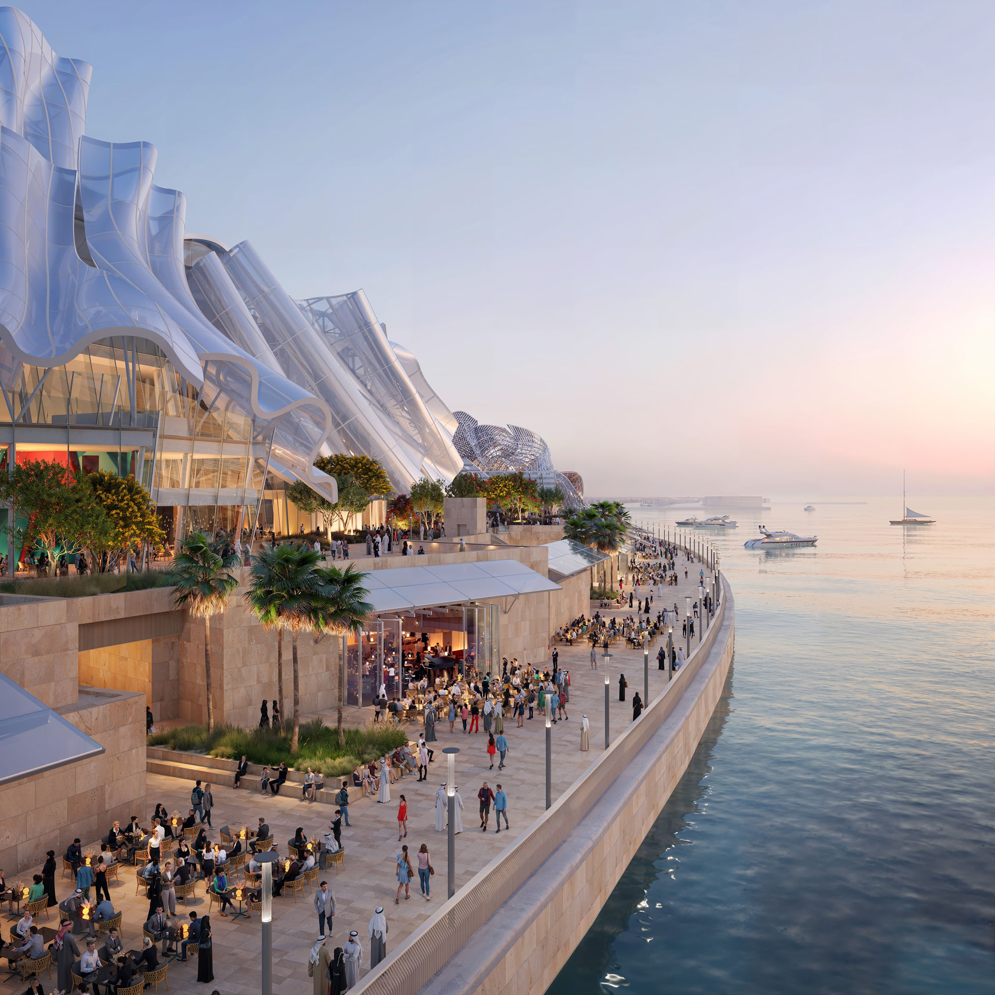 〈ダル・アル・フヌーン・アブダビ〉フランク・ゲーリー（Frank Gehry）