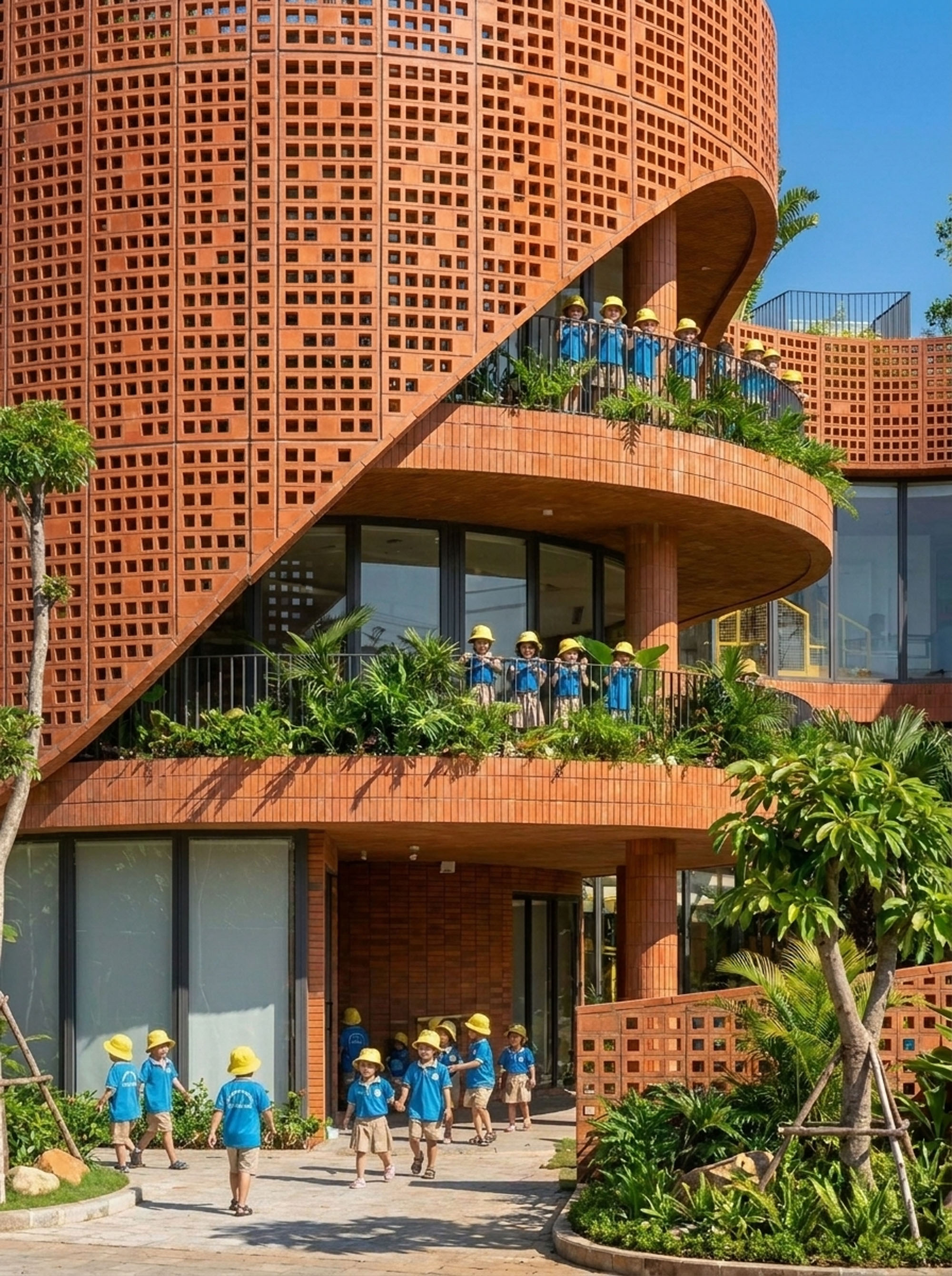 〈ジャライ幼稚園（Gia Lai Kindergarten）〉H2アーキテクツ（H2 Architects）