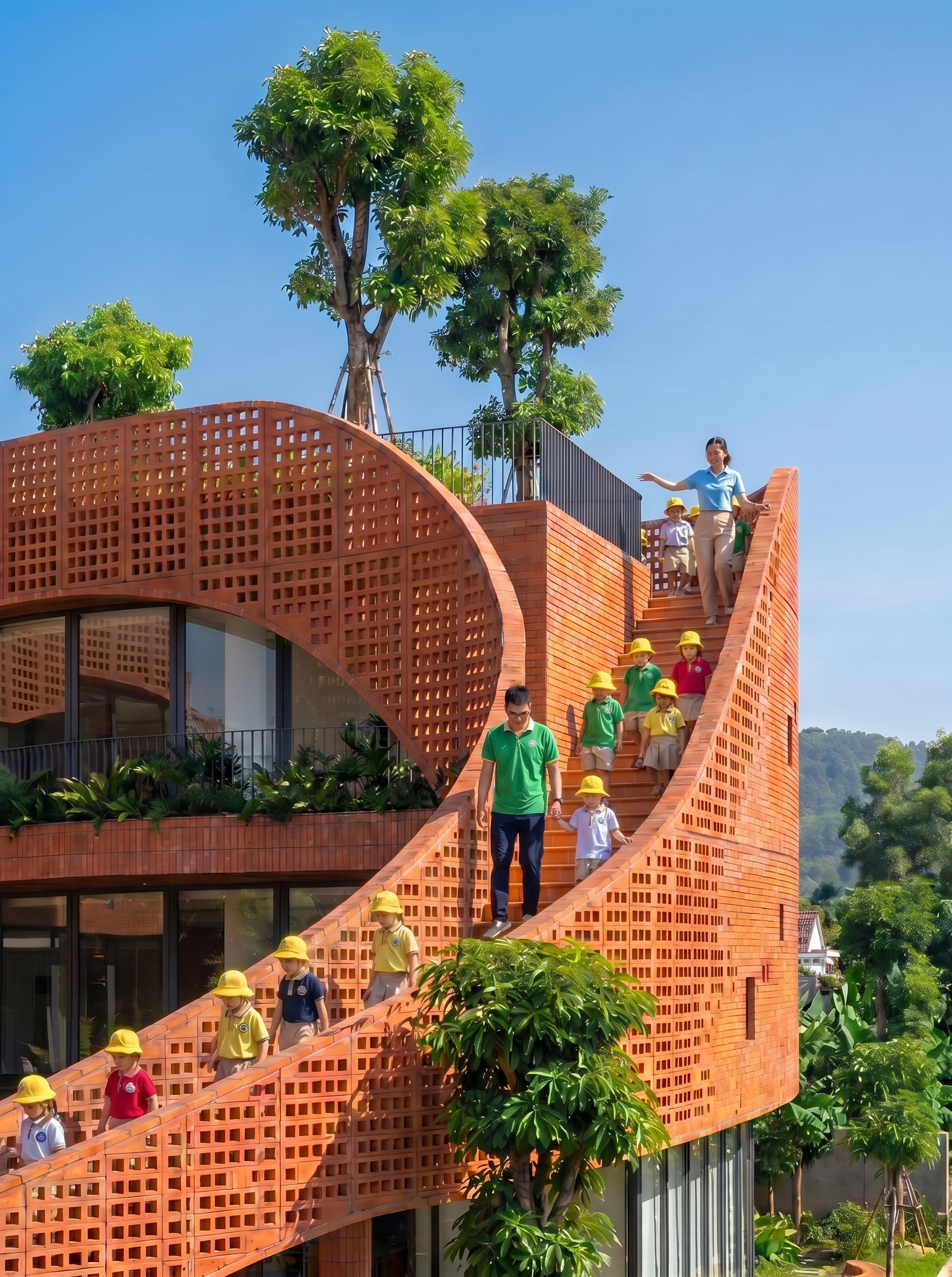 〈ジャライ幼稚園（Gia Lai Kindergarten）〉H2アーキテクツ（H2 Architects）