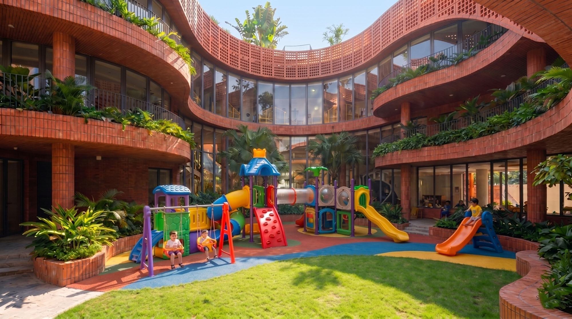 〈ジャライ幼稚園（Gia Lai Kindergarten）〉H2アーキテクツ（H2 Architects）
