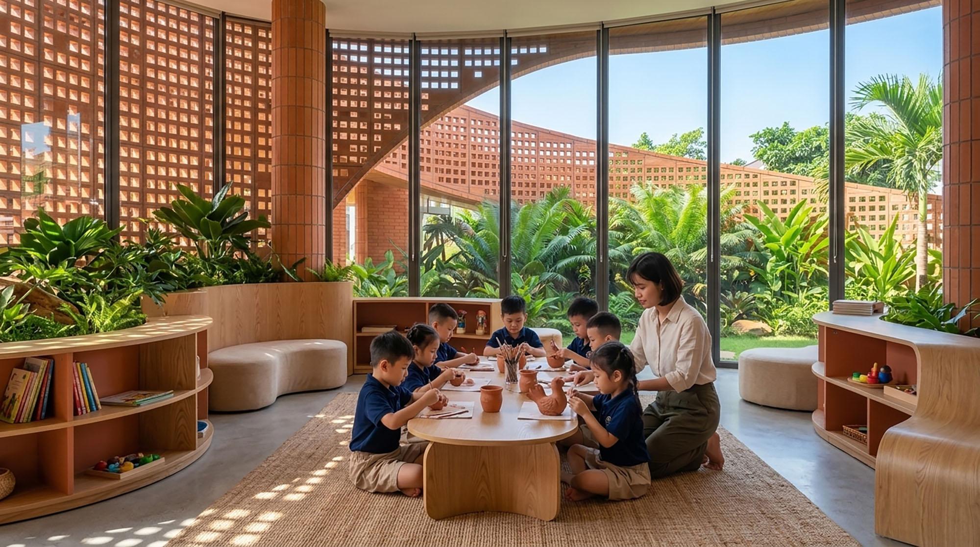 〈ジャライ幼稚園（Gia Lai Kindergarten）〉H2アーキテクツ（H2 Architects）