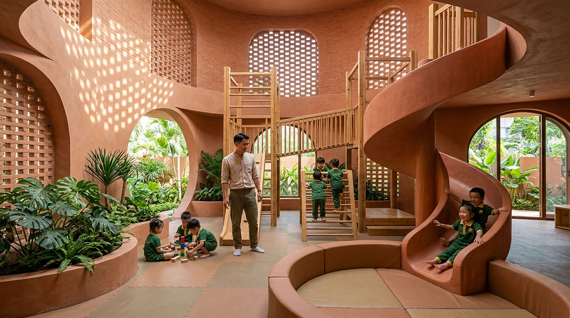〈ジャライ幼稚園（Gia Lai Kindergarten）〉H2アーキテクツ（H2 Architects）