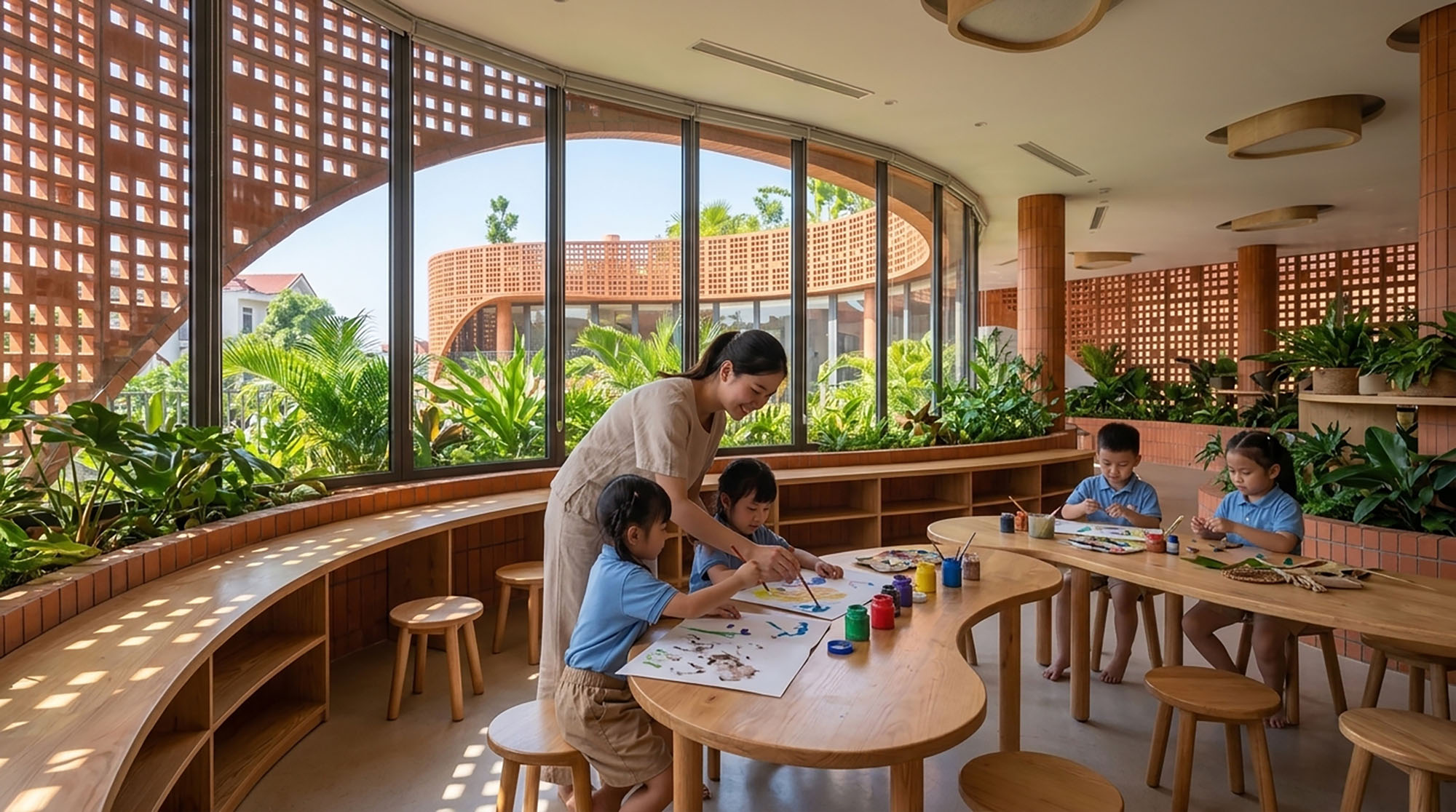 〈ジャライ幼稚園（Gia Lai Kindergarten）〉H2アーキテクツ（H2 Architects）