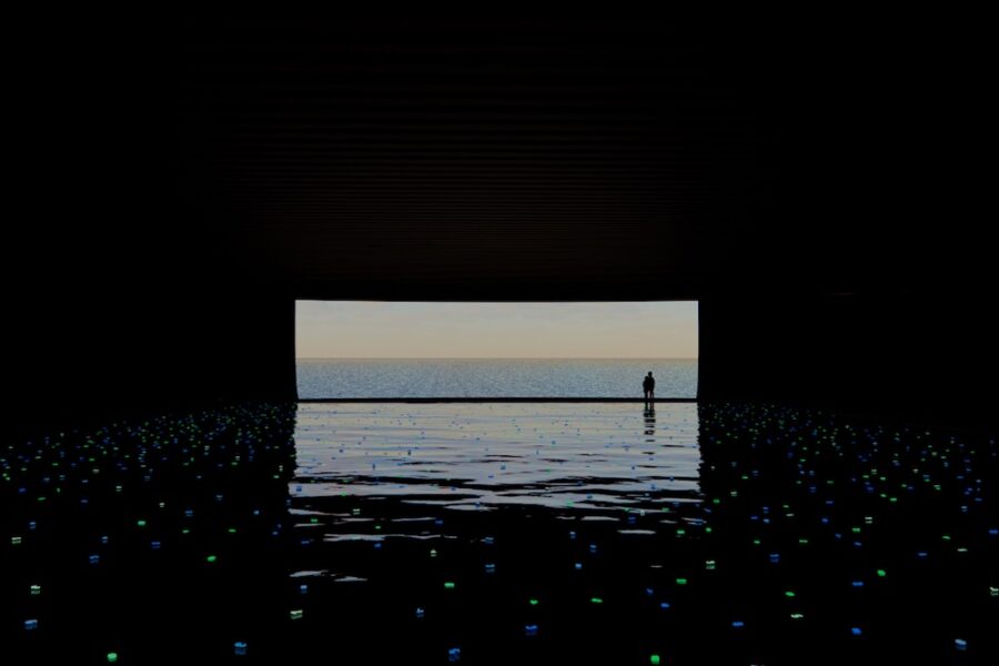 ［Report］東北に想いを寄せる3,000名と宮島達男が協働制作する〈Sea of Time – TOHOKU〉の実験展示、日本橋三井ホールにて4日間限定公開