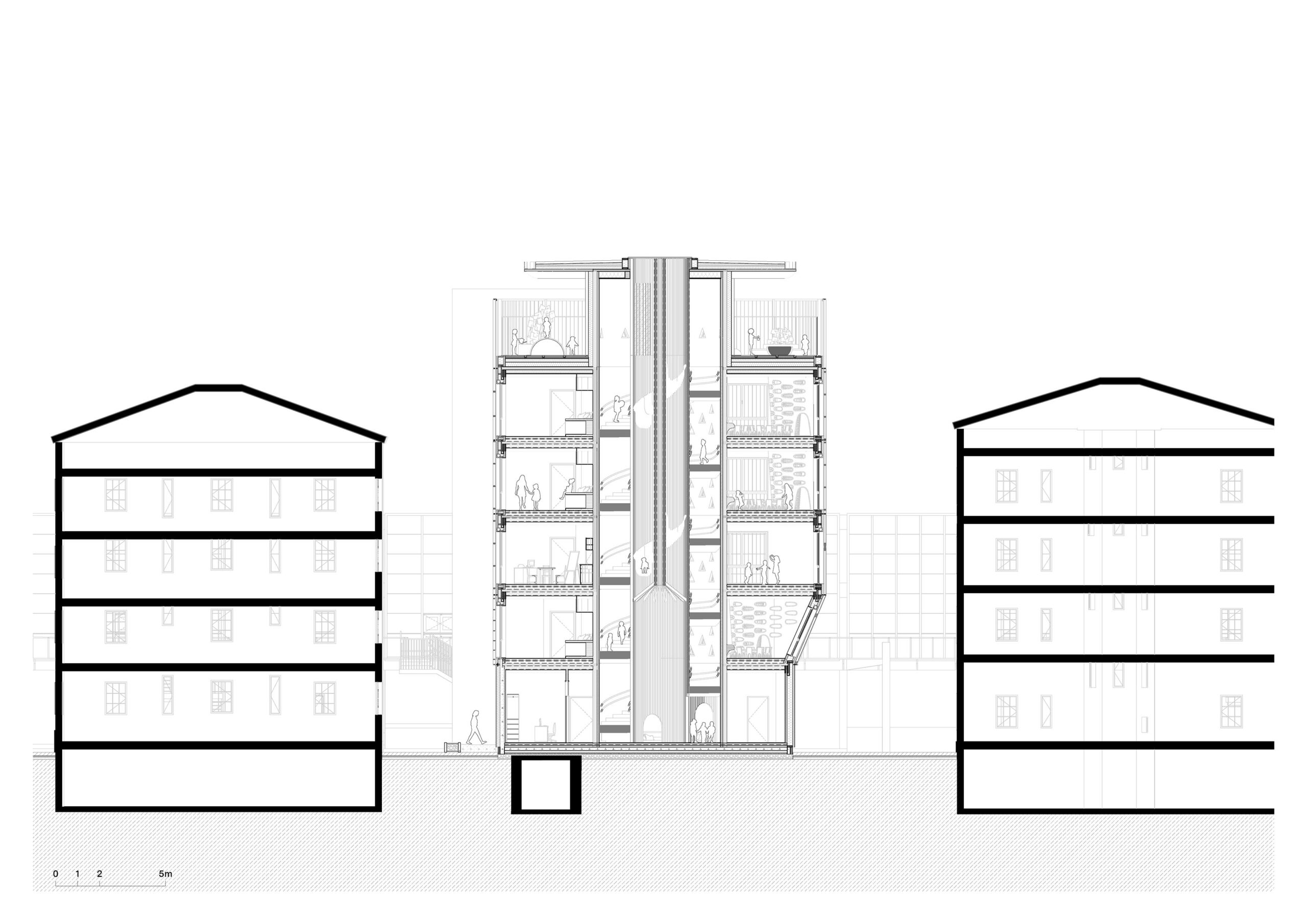 〈Kinderoase an der TUM〉は、プリツカー賞建築家フランシス・ケレ（Francis Kéré）率いるケレ・アーキテクチャ（Kéré Architecture）