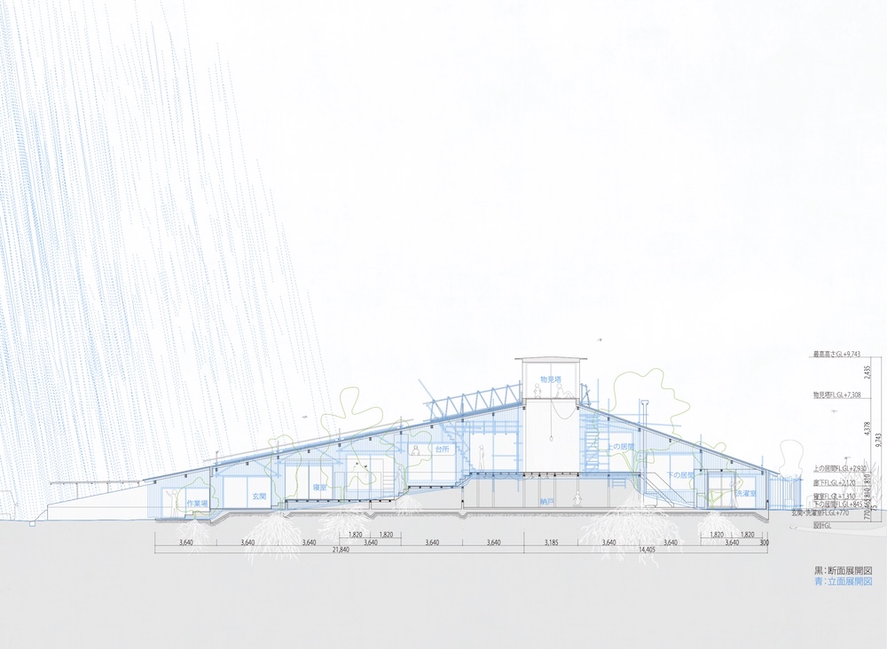 生物建築舎〈花と根〉