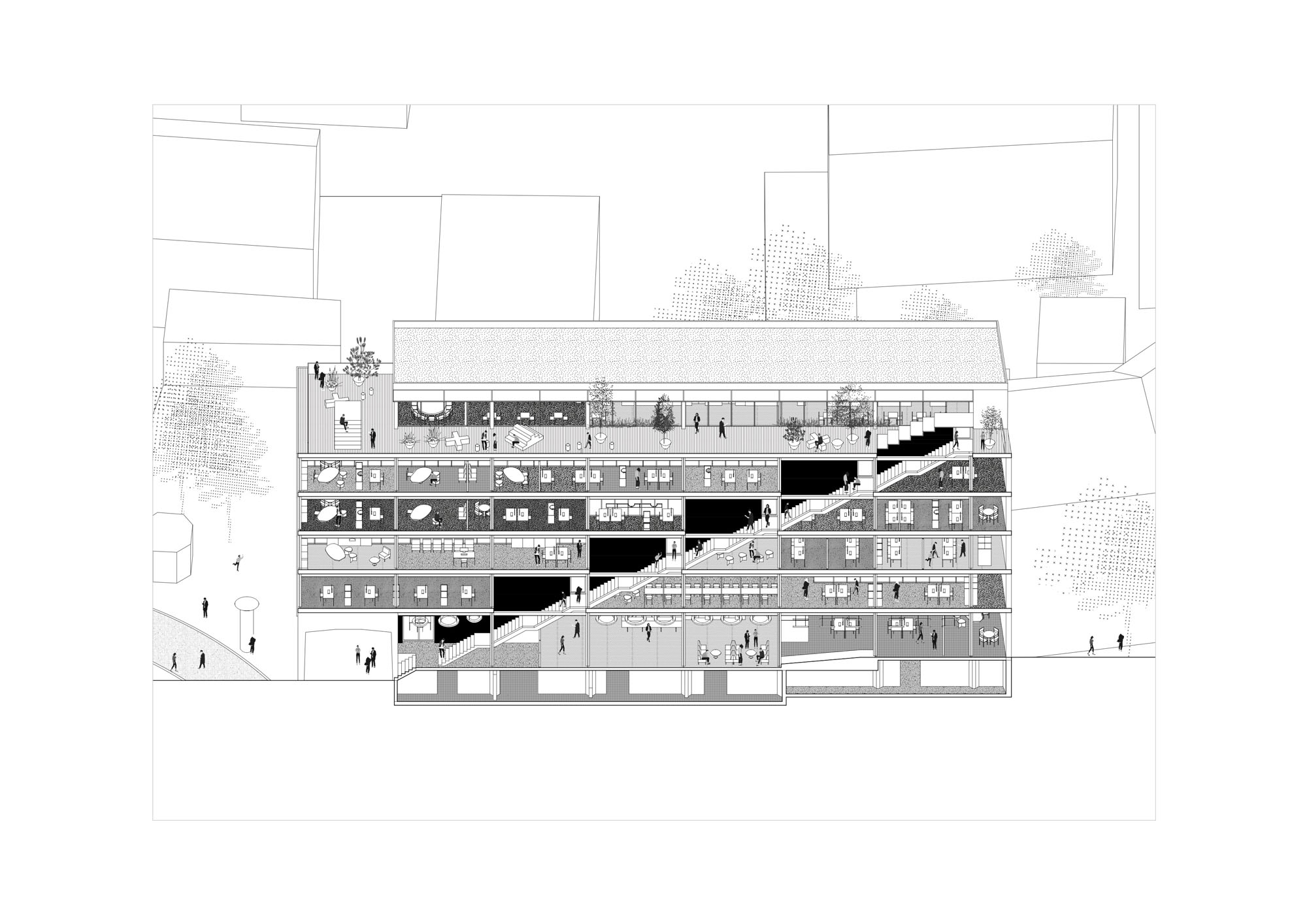 〈プルジェロフ市庁舎の再構築(Reconstruction of City Hall in Přerov)〉アトリエ・グラム(atelier gram)