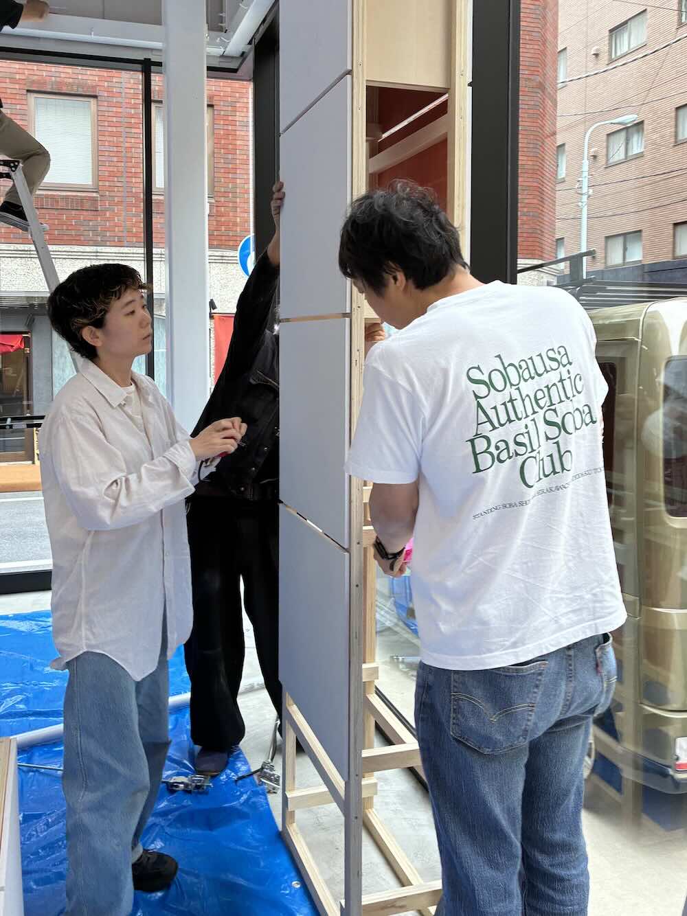 松竹アートスペース・SHUTL(シャトル)施工風景