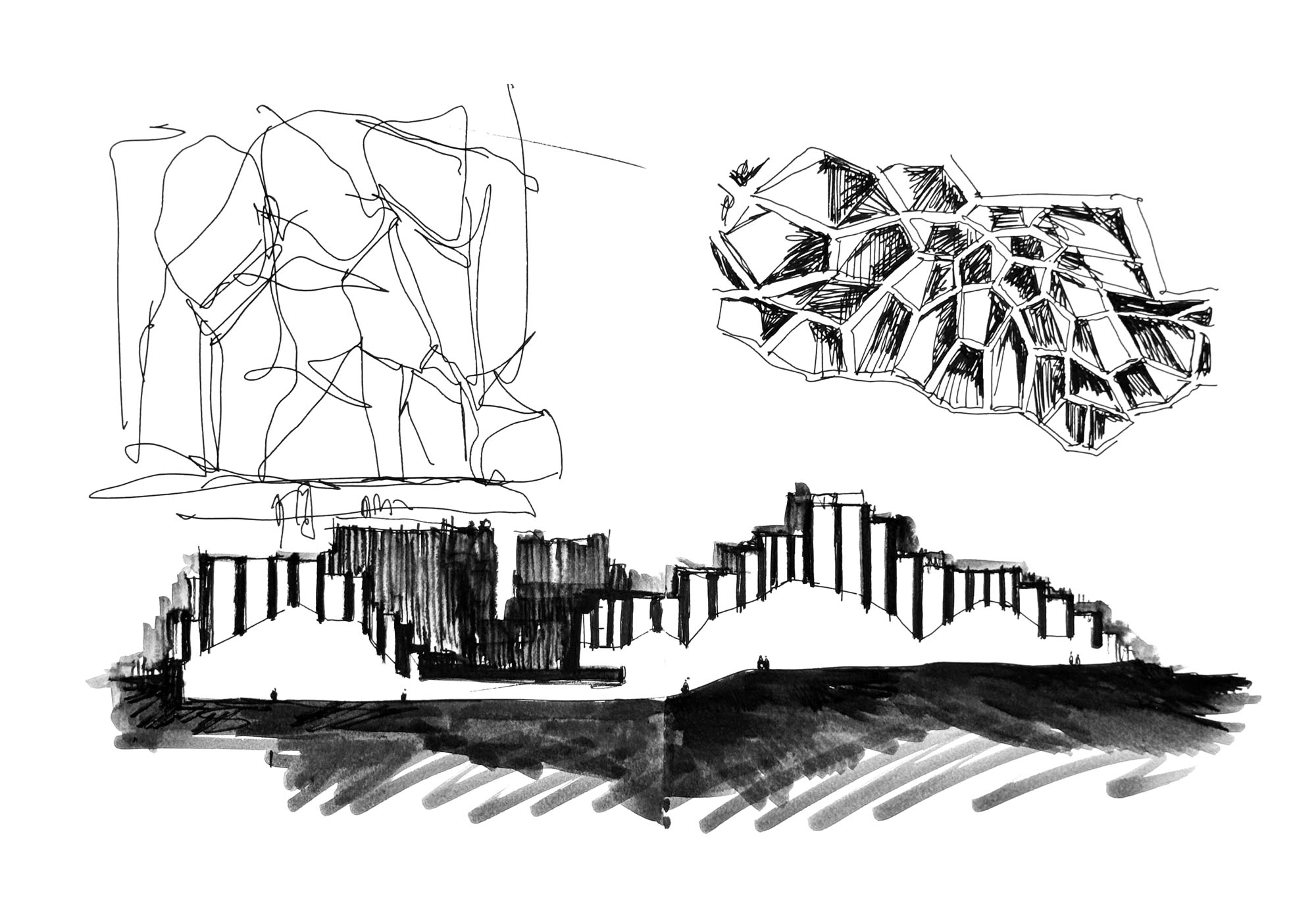 〈アブダビ自然史博物館（Natural History Museum Abu Dhabi）〉メカノー（Mecanoo）、EGIS、ブロードウェイ・マリアン（Broadway Malyan）、パスカル＋ワトソン（Pascal+Watson）、WAHO
