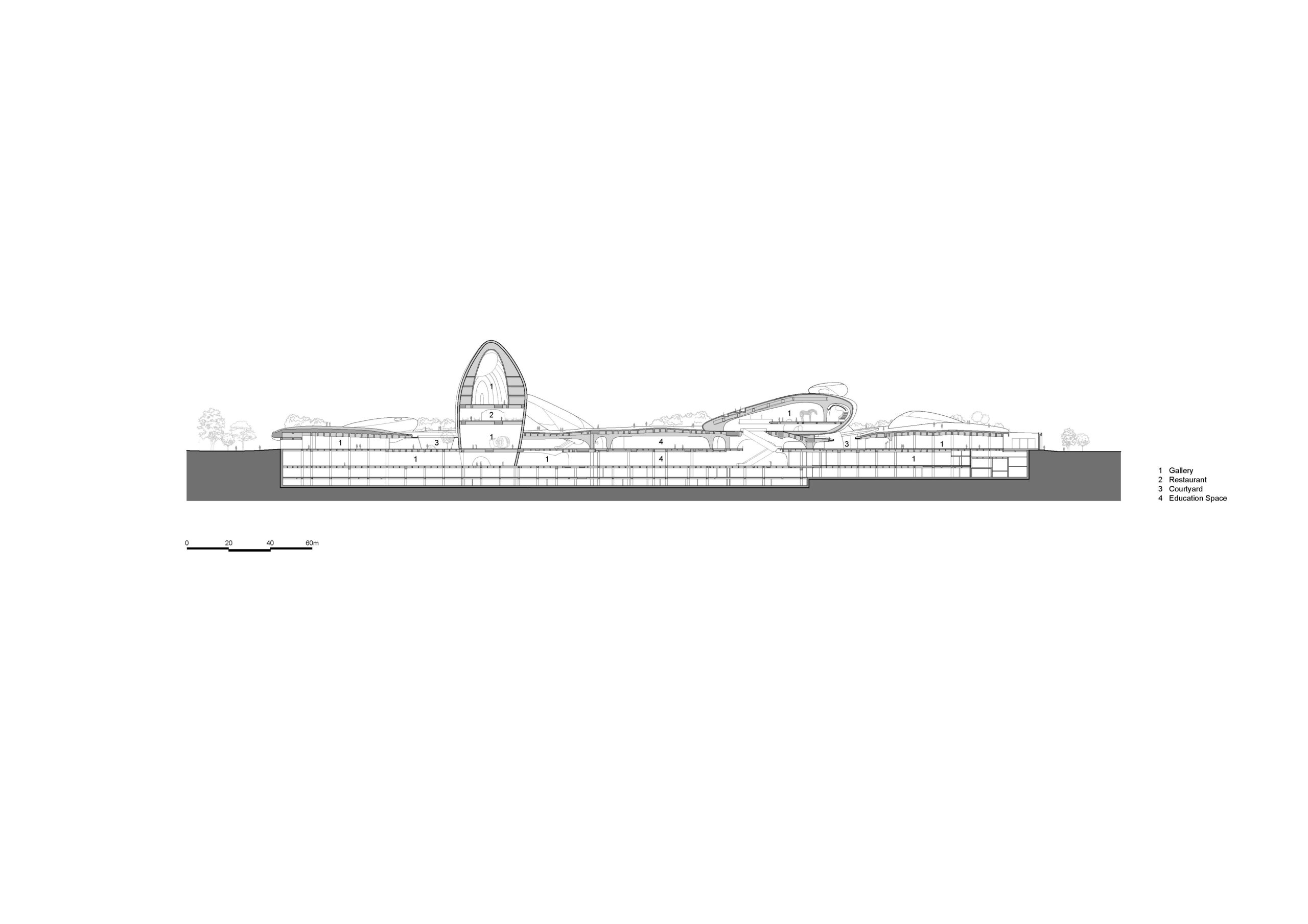 〈深圳湾文化広場(Shenzhen Bay Culture Square)〉MADアーキテクツ