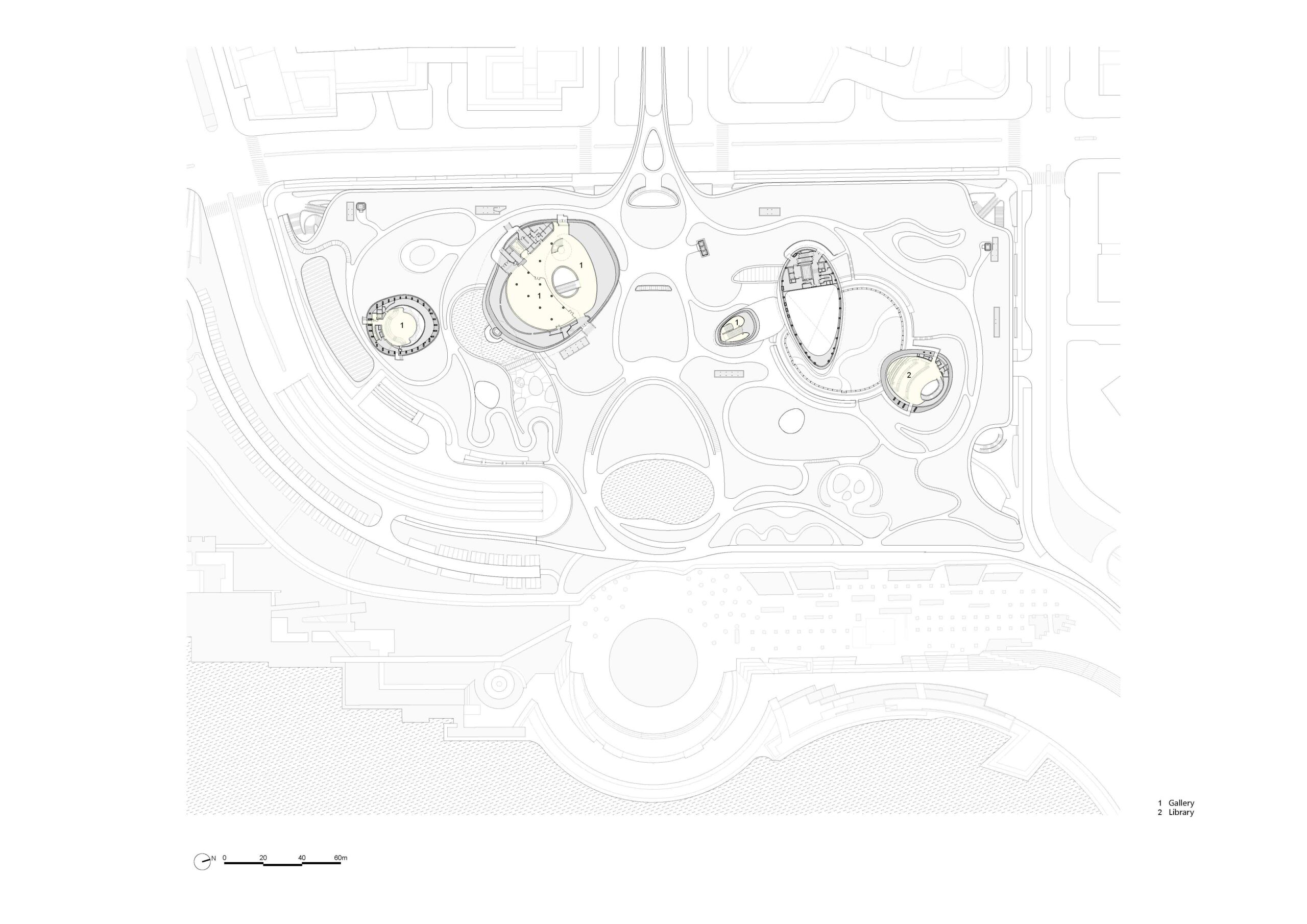 〈深圳湾文化広場(Shenzhen Bay Culture Square)〉MADアーキテクツ