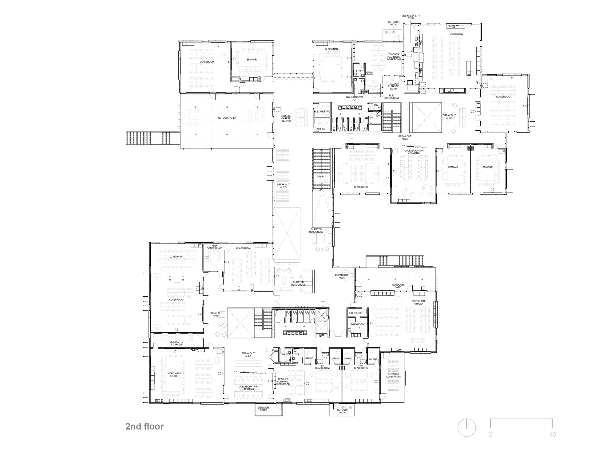〈マリブ・ハイスクール(Malibu High School)〉コニング・アイゼンバーグ・アーキテクチャ(Koning Eizenberg Architecture)