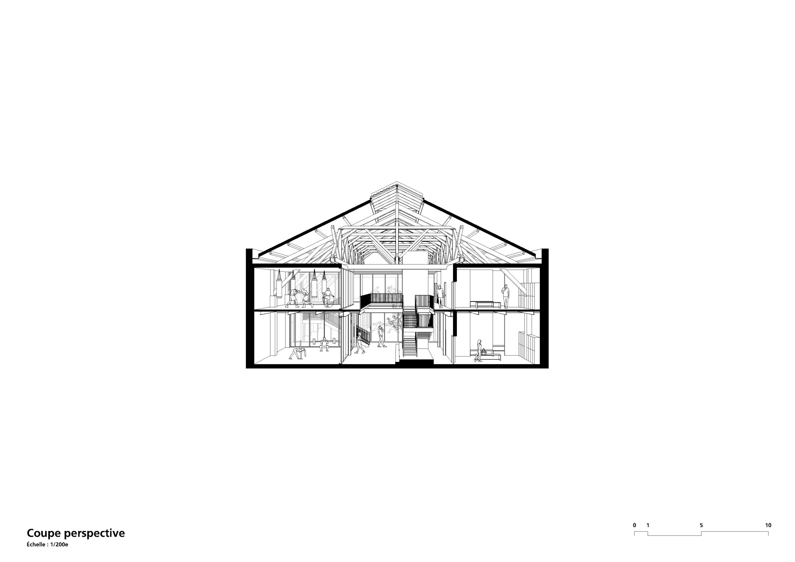〈USMTビゾー・スポーツセンター（USMT Bizot Sports Center）〉THINK TANK architecture
