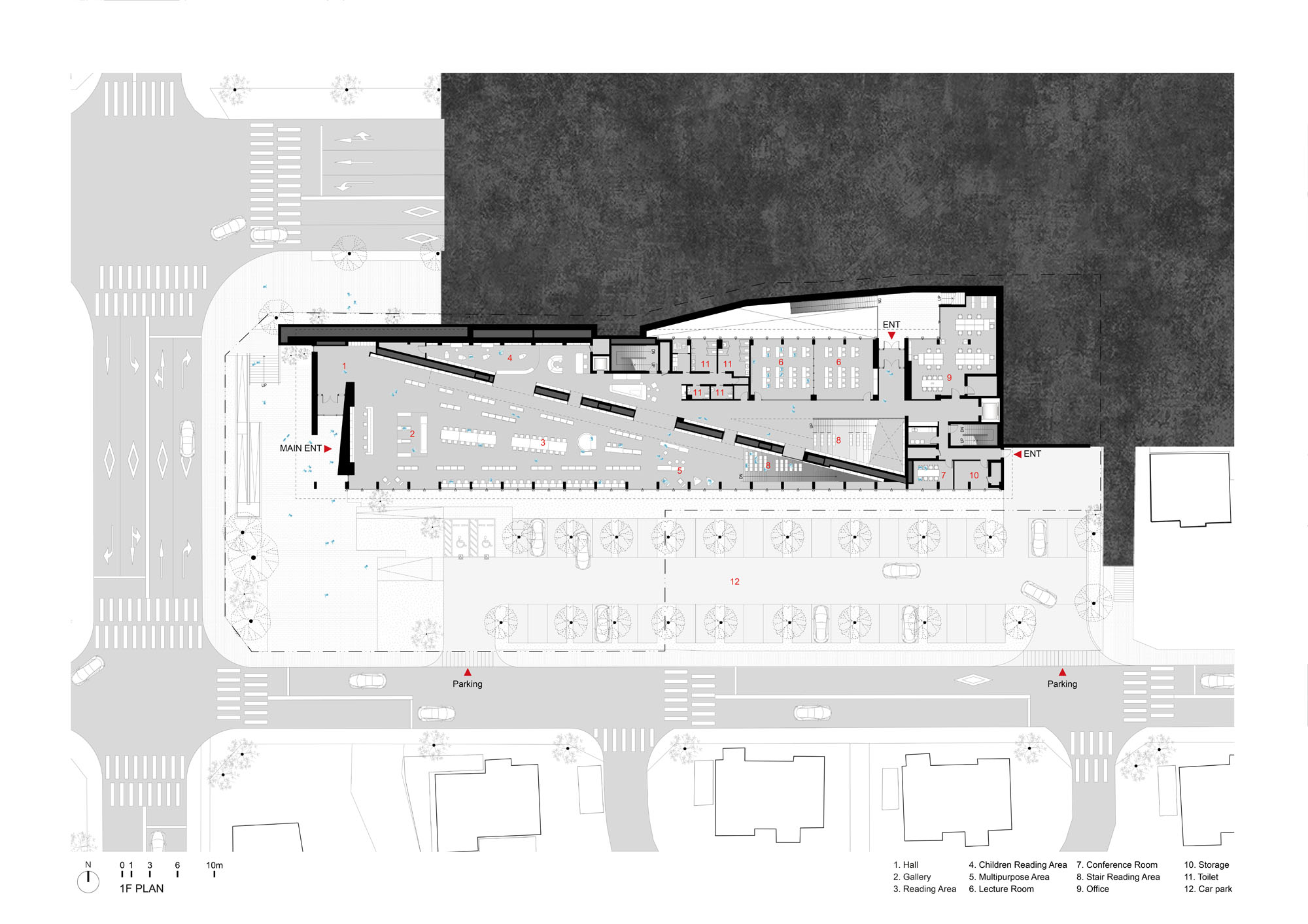 〈コチャン・ファン・ユンソク図書館 _ Under the Tree(Gochang Hwang Yunseok Library _ Under the Tree)〉ユ・ヒョンジュン+パートナーズ(Hyunjoon Yoo + Partners)