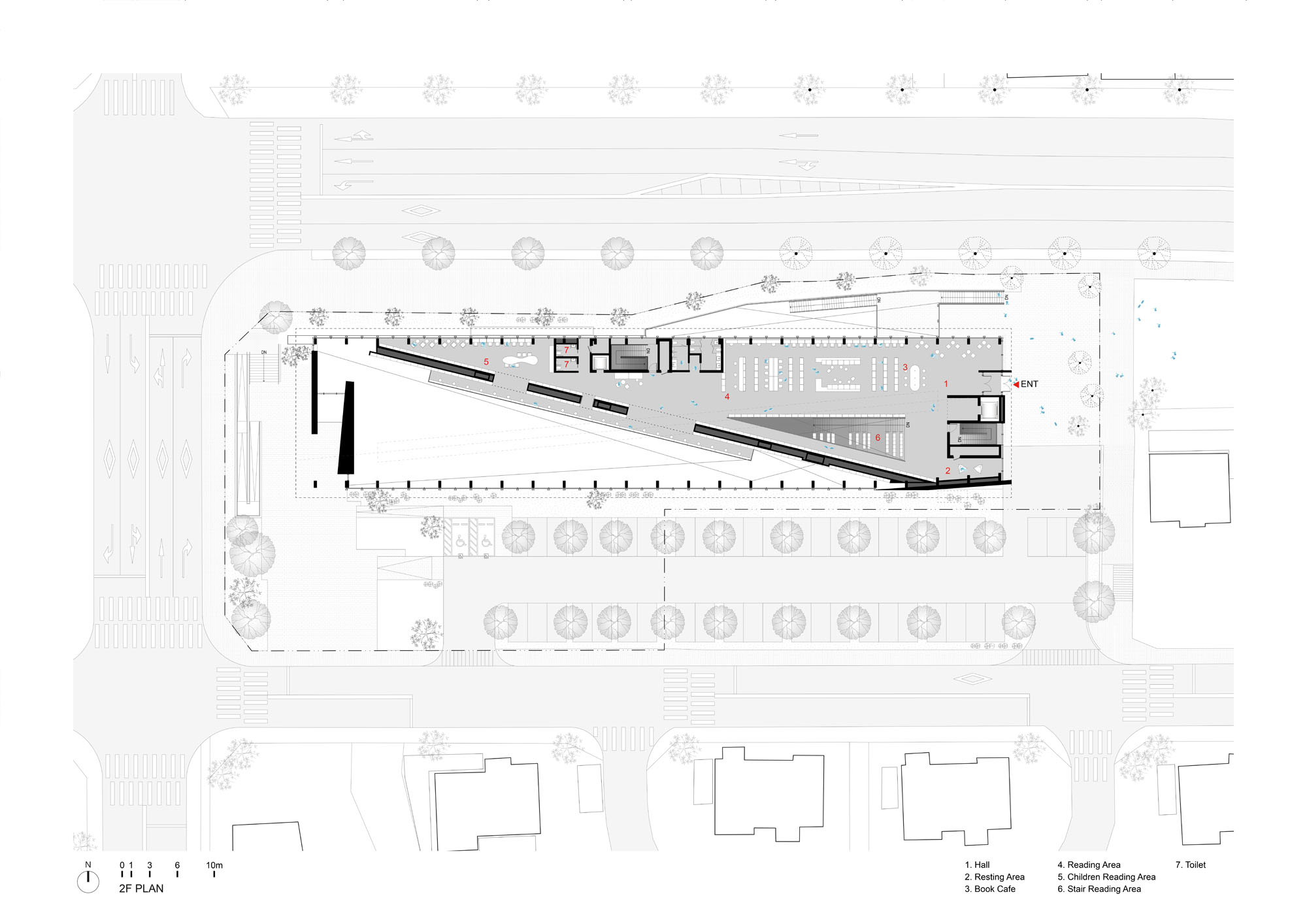 〈コチャン・ファン・ユンソク図書館 _ Under the Tree(Gochang Hwang Yunseok Library _ Under the Tree)〉ユ・ヒョンジュン+パートナーズ(Hyunjoon Yoo + Partners)