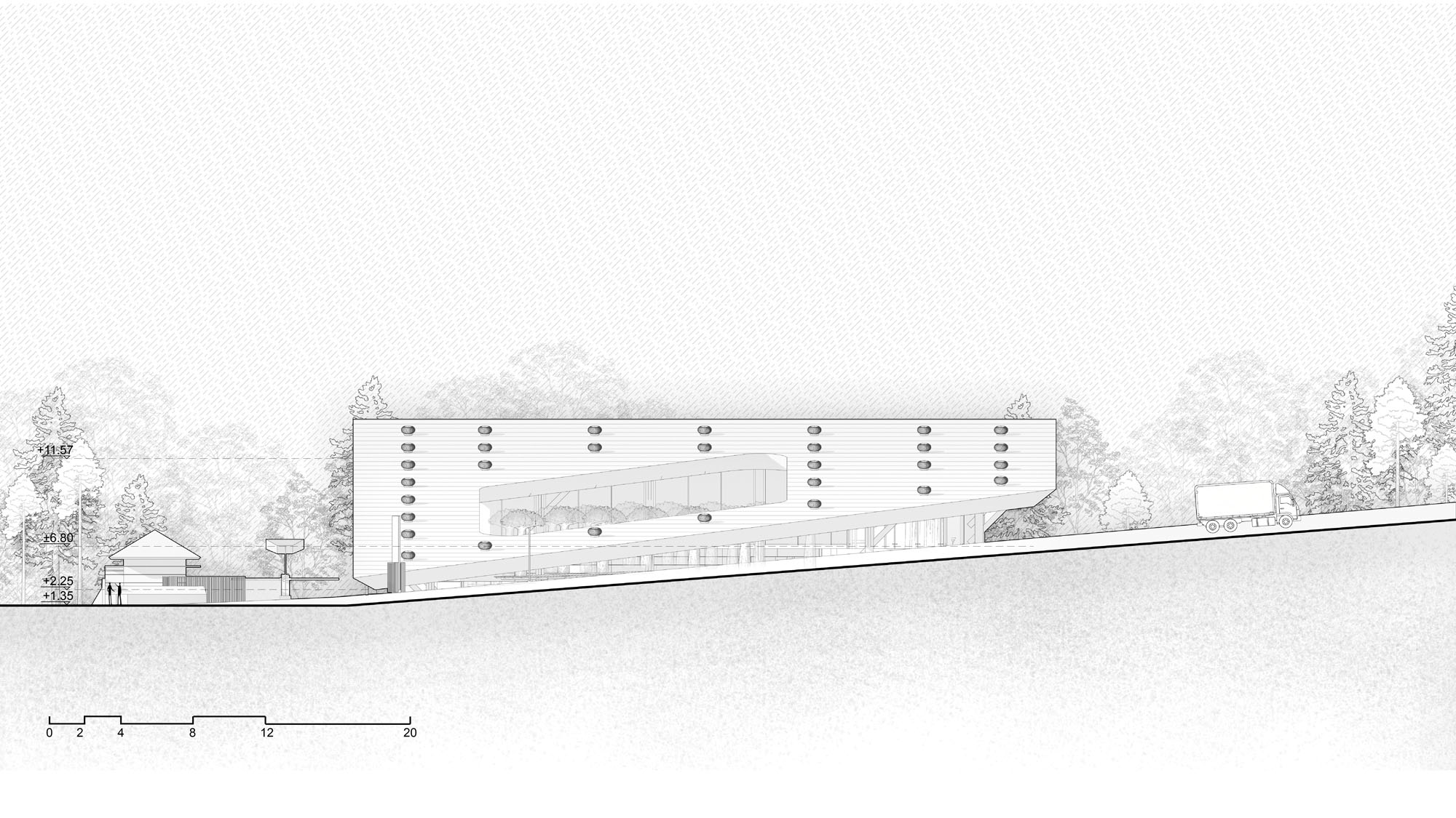 〈ミッテ・オブリーク・ガーデン(Mitte Oblique Garden)〉RAD+ar(Research Artistic Design + architecture)