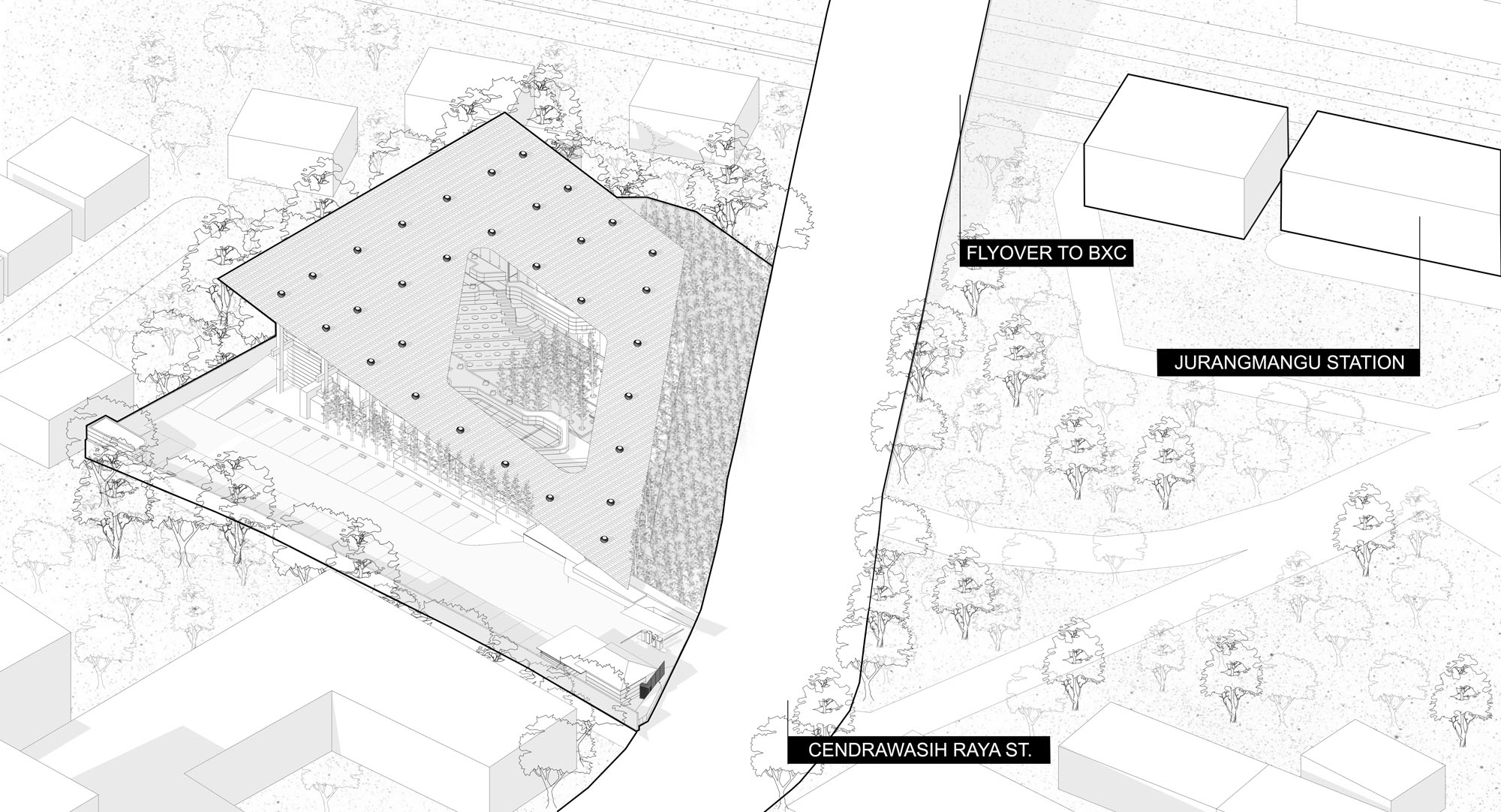 〈ミッテ・オブリーク・ガーデン(Mitte Oblique Garden)〉RAD+ar(Research Artistic Design + architecture)