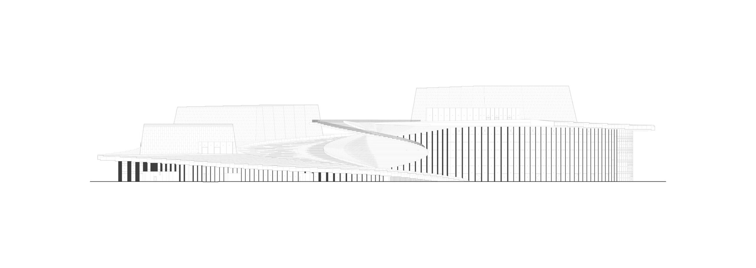 〈上海グランドオペラハウス（Shanghai Grand Opera House）〉スノヘッタ（Snøhetta）