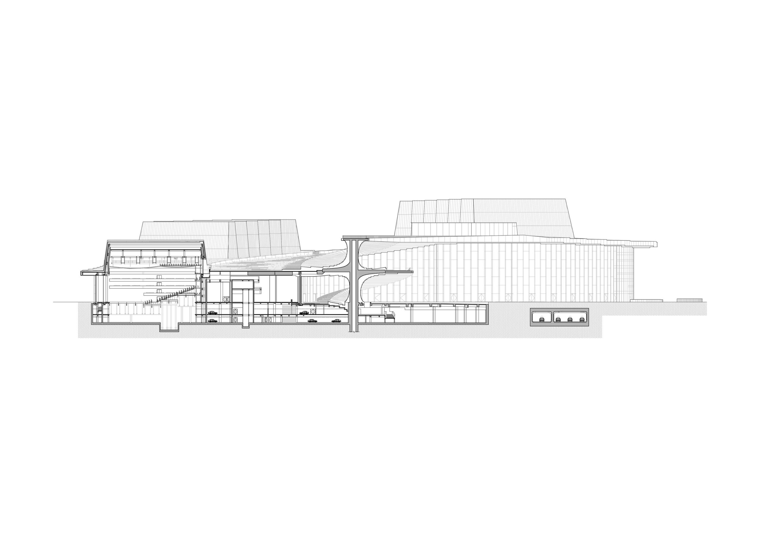 〈上海グランドオペラハウス（Shanghai Grand Opera House）〉スノヘッタ（Snøhetta）