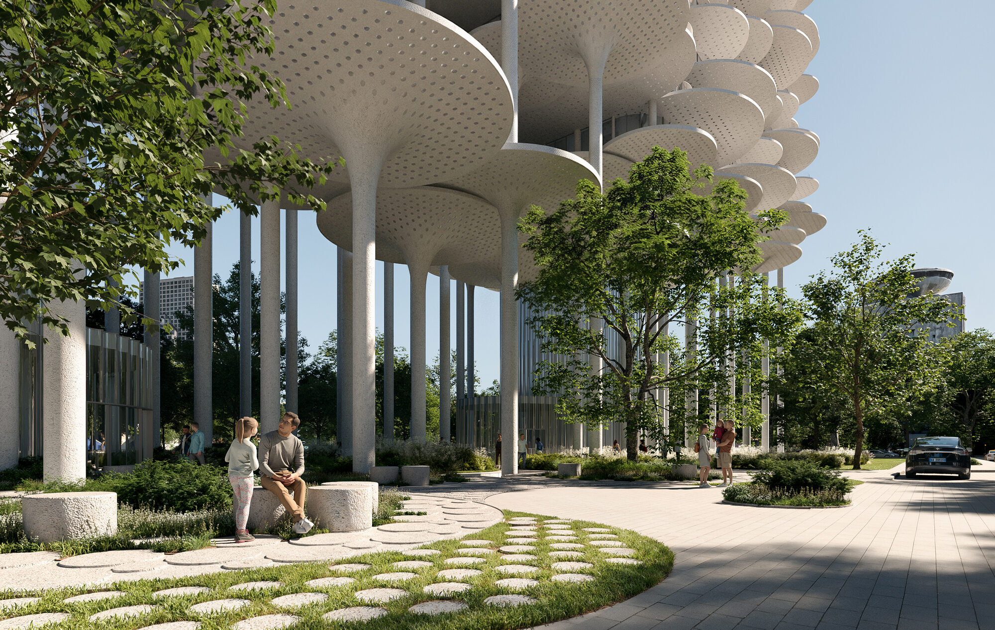 〈ティラナ・ファウンテン・プラザ（Tirana Fountain Plaza）〉、ビャルケ・インゲルス（Bjarke Ingels）、BIG（Bjarke Ingels Group）