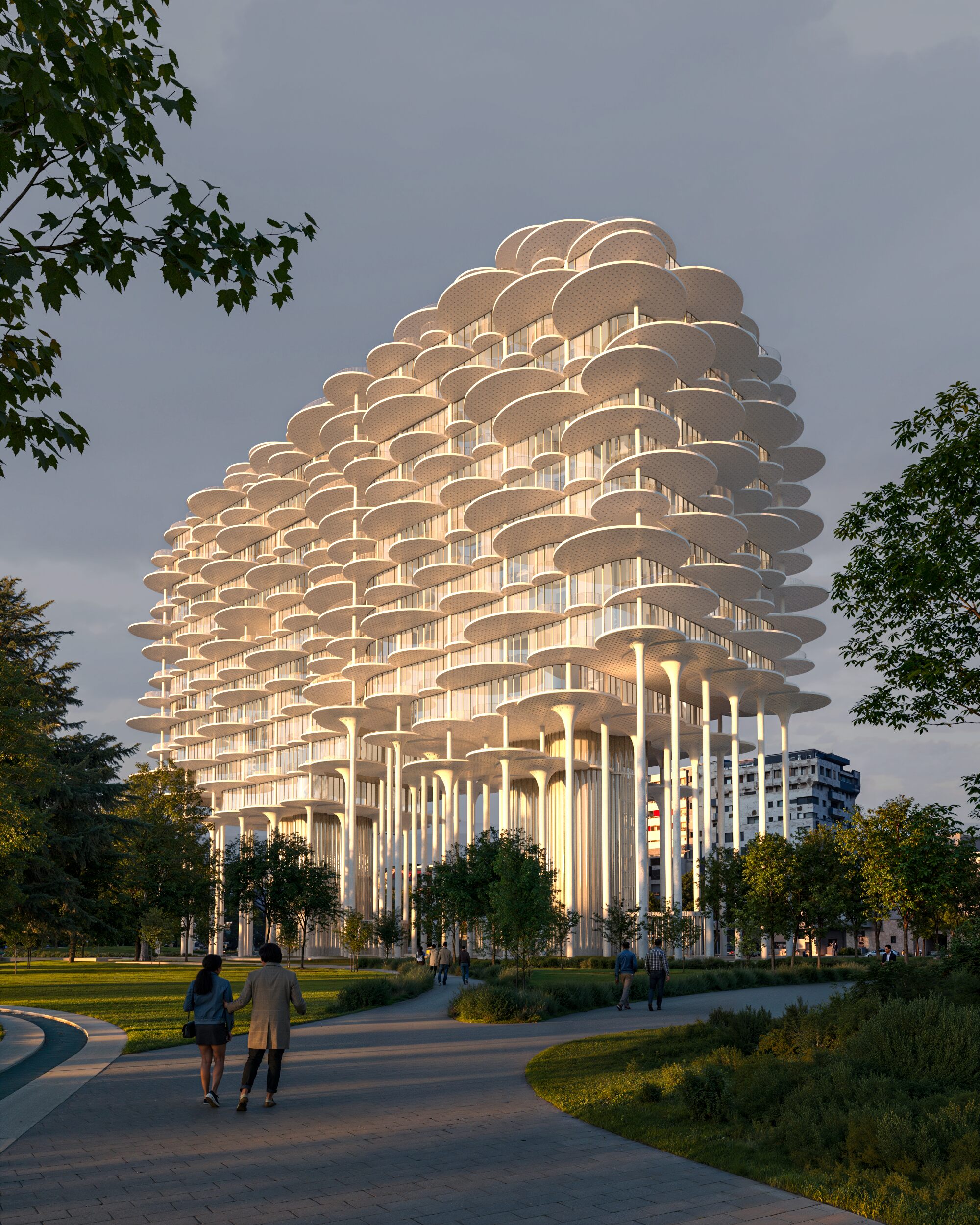 〈ティラナ・ファウンテン・プラザ（Tirana Fountain Plaza）〉、ビャルケ・インゲルス（Bjarke Ingels）、BIG（Bjarke Ingels Group）